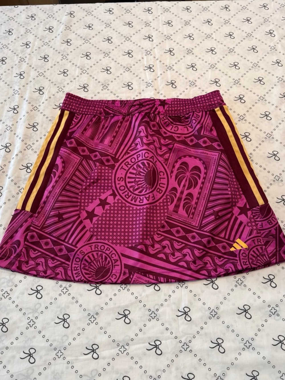 Adidas X Farm Rio purple miniskirt size small